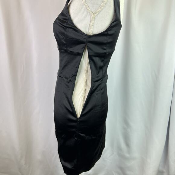 Aritzia Wilfred satin Mini Dress In Black Size 0 little black - Picture 7 of 15